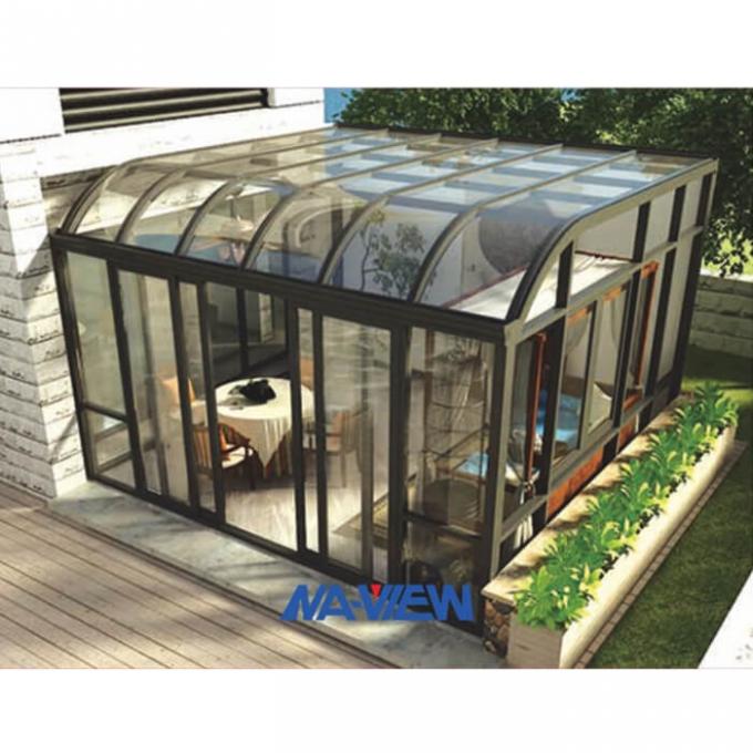 Sunroom et dégrossissage de toit incurvé par contemporain favorables à l'environnement 3