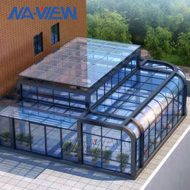 Chine Sunroom incurvé de toit incurvé par verre de gouttière avec le seul verre durci de toit usine