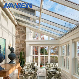 4 saisons choisissent le Sunroom de toit de pente toute l'addition en verre de clôtures de Sunroom