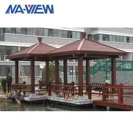 Chine Belvédère résidentiel de jardin de belvédère de patio de toit en métal de revêtement de PVDF avec des côtés usine