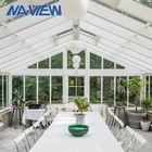 Sunroom blanc adapté aux besoins du client de serre chaude en verre de jardin pour résidentiel fournisseur