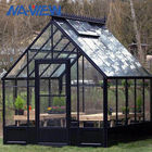 Addition en aluminium 6x8 de Sunroom de serre chaude de jardin blanche et noire fournisseur