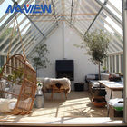 Sunroom blanc adapté aux besoins du client de serre chaude en verre de jardin pour résidentiel fournisseur
