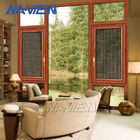 Fenêtre en verre en aluminium d'oscillation de tissu pour rideaux adaptée aux besoins du client par Naview de conception moderne de Foshan fournisseur
