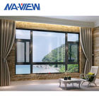 Fenêtre en aluminium de porte de double tissu pour rideaux en verre économiseur d'énergie avec le système de Superhouse fournisseur