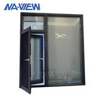 Fenêtre en aluminium imperméable résidentielle de tissu pour rideaux de fabricant avec l'écran de mouche fournisseur