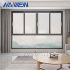 Fenêtre d'aluminium vitrée en verre d'impact d'ouragan de cadre en métal de Guangdong NAVIEW double fournisseur