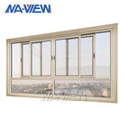 Norme australienne de Guangdong NAVIEW glissant la double fenêtre en aluminium en verre gâchée blanche fournisseur