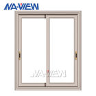 Norme australienne de Guangdong NAVIEW glissant la double fenêtre en aluminium en verre gâchée blanche fournisseur