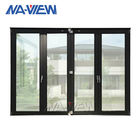 Verticale américaine de style de Guangdong NAVIEW glissant Hung Windows simple et double thermique noir en aluminium de coupure fournisseur