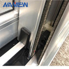 L'étroit en aluminium noir fermant mol intérieur de nouvelle conception de Guangdong NAVIEW encadrent glisser la porte synchrone de verre trempé fournisseur
