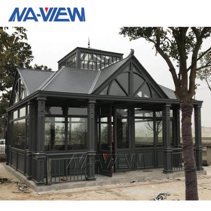 Brown a préfabriqué le belvédère en aluminium en verre de stratification 12x16 de patio de belvédère fournisseur