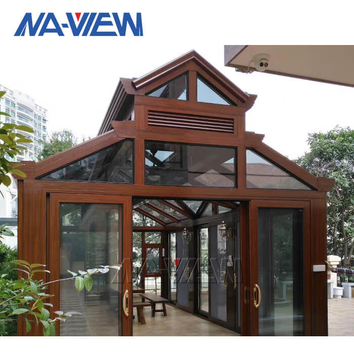 Belvédère en aluminium de patio de belvédère préfabriqué de toit en métal fait sur commande fournisseur