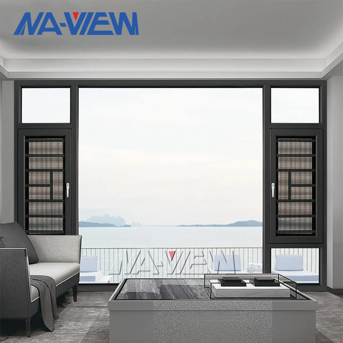L'Australie de luxe et la fenêtre en aluminium simple standard américaine d'oscillation de tissu pour rideaux fournisseur