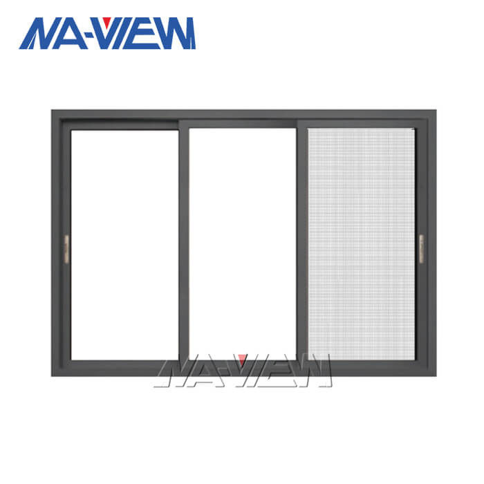 Portes en aluminium de Guangdong NAVIEW et tempête coulissante horizontale vitrée par double Windows de Windows fournisseur