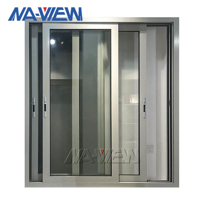 Le double en aluminium fait sur commande de Guangdong NAVIEW a glacé le fabricant professionnel coulissant industriel de Windows fournisseur