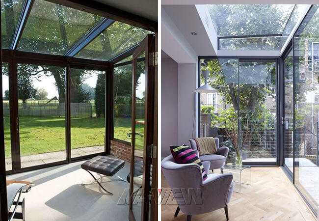 Porche en aluminium inclus d'écran de porche de Sun de jardin avec la surface de PVDF 1