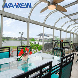 Chine Sunroom incurvé par clôtures de cadre en acier de Sunroom de toit de plate-forme de Four Seasons usine