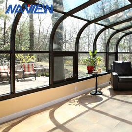 Sunroom en verre en aluminium préfabriqué d'intérieur de clôture de patio de 4 saisons