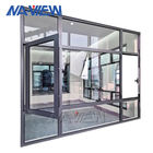 Longs vitraux en aluminium minces ouverts bi-directionnels de tissu pour rideaux d'inclinaison et de tour de profil fournisseur