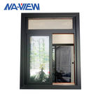 Fenêtre de glissement en aluminium de verre trempé de Guangdong NAVIEW de cadre de couleur en aluminium claire simple de noir fournisseur