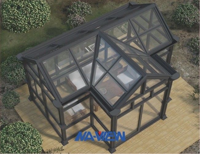Addition de Sunroom de toit de pignon de PVDF dessus aux conservatoires de Four Seasons de Chambre 1